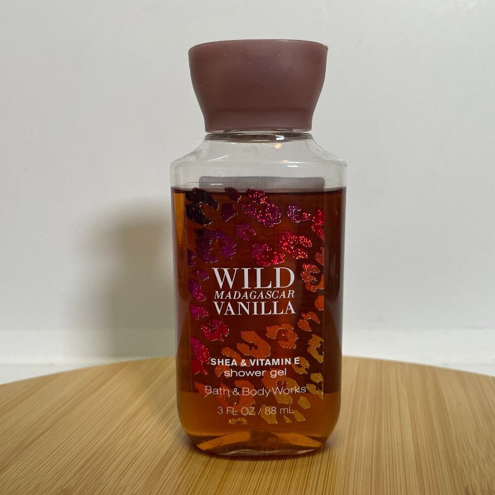 Bath & Body Works Original Wild Madagascar Vanilla Shower Gel 3 Oz Travel Shea